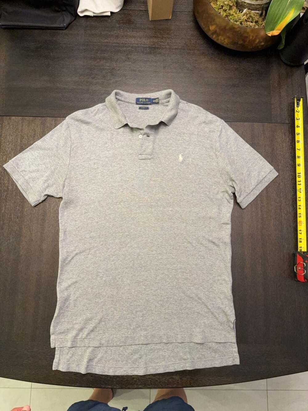 Polo Ralph Lauren Classic Fit Polo Shirt Gray Size M